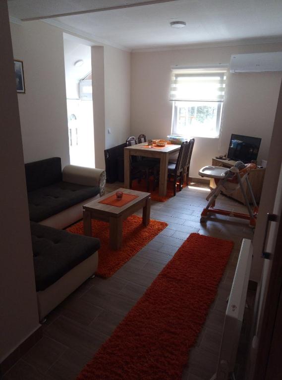 TV a/nebo společenská místnost v ubytování Apartmani Jela Tara
