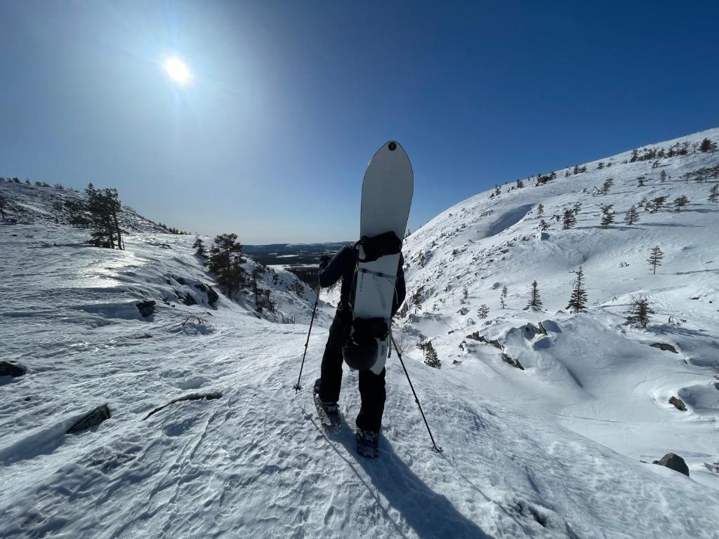 Ski-in-out FreeRider v zimě