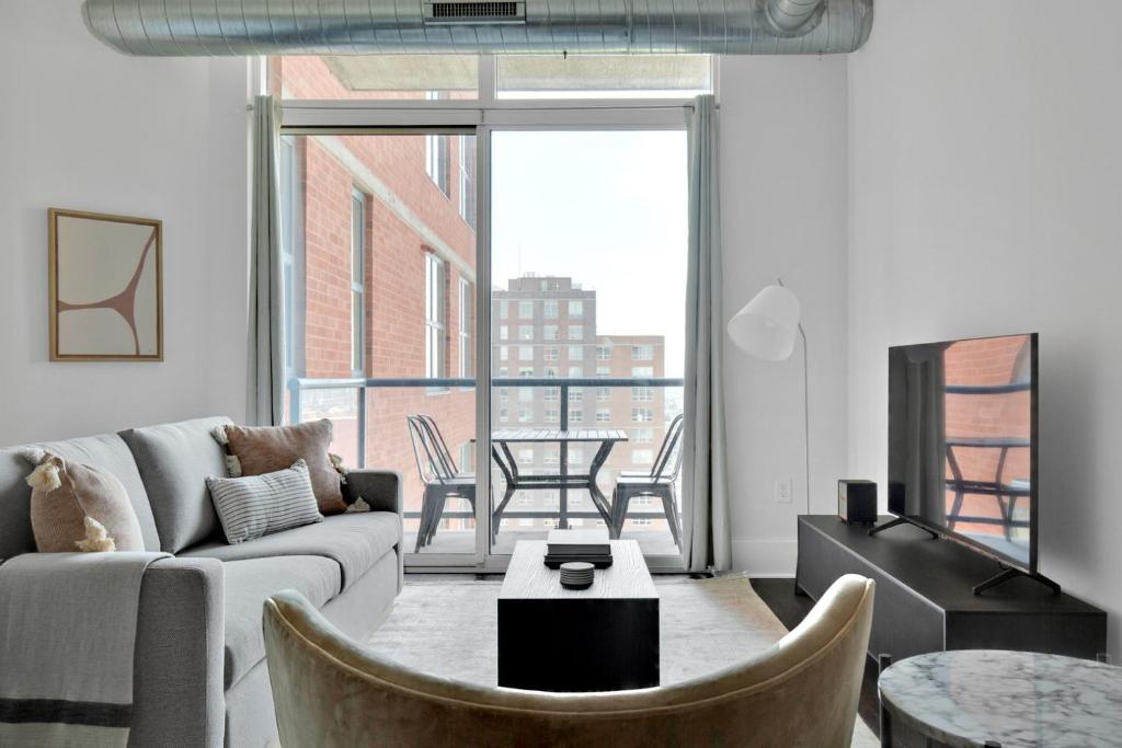 Apartamento Jersey City 2BR w WD Gym PATH shuttle NYC881 (EE.UU