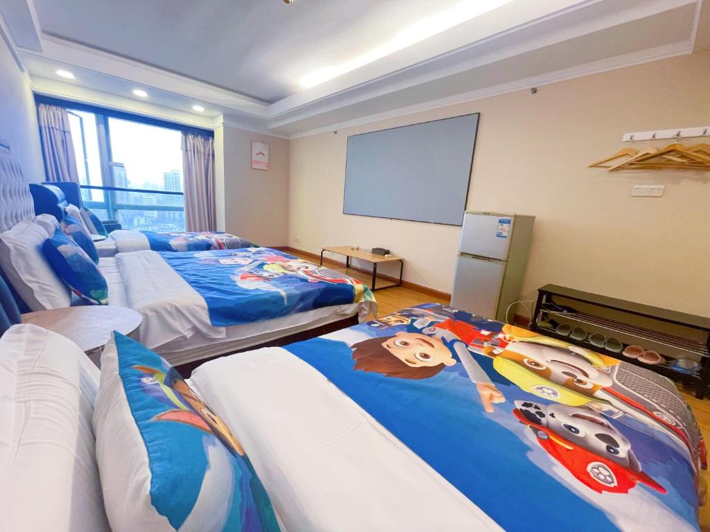 Youlejia Projection Apartment Guangzhou Beijing Road Pedestrian Street Branch - Rey Superior O Habitación Gemela