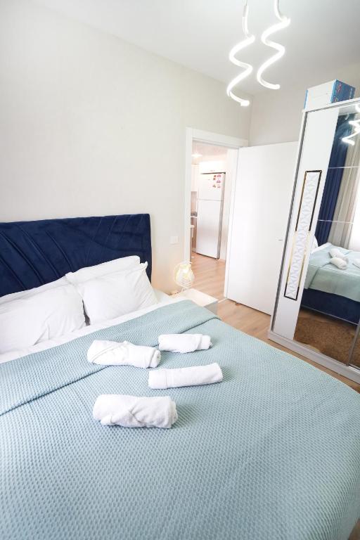 Postel nebo postele na pokoji v ubytování Classic Suite BH13