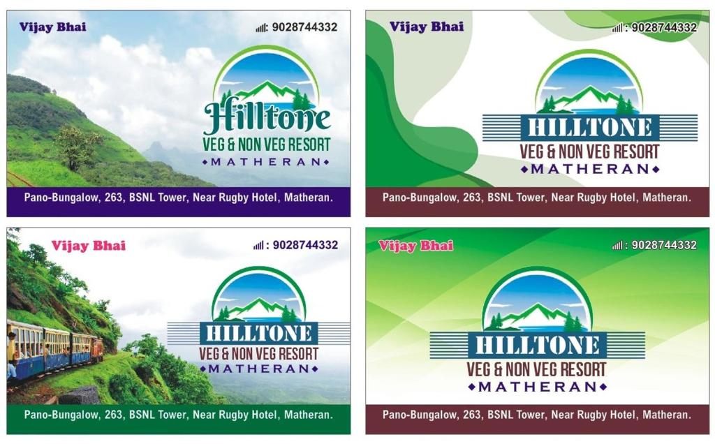 a flyer for a train station in the mountains at Hotel Hilltone- panorama bungalow matheran in Matheran