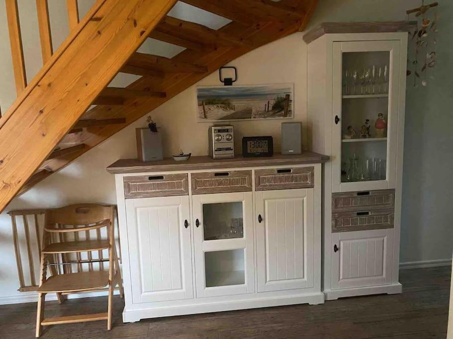 Kuchyň nebo kuchyňský kout v ubytování Charmantes lütt Eckhus Zingst
