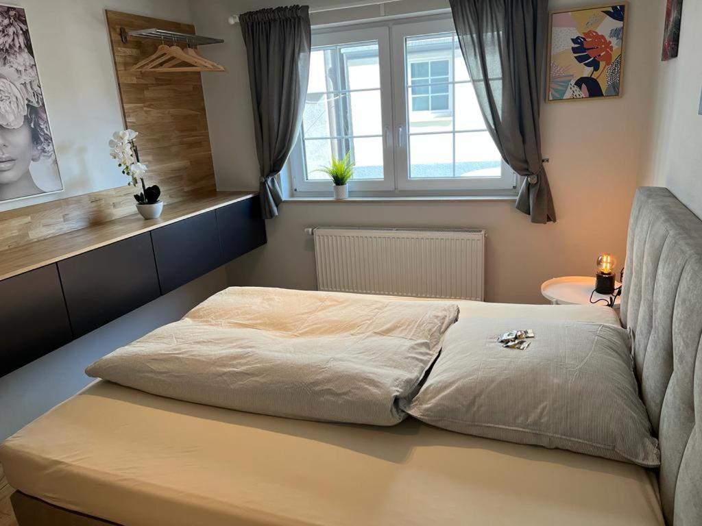 Postel nebo postele na pokoji v ubytování Apartmenthaus Wagner