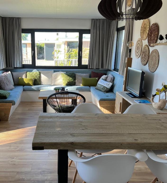 Posezení v ubytování Chalet ‘De Sânkop’