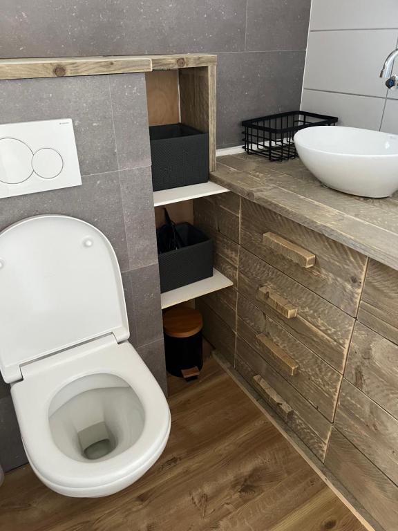 Koupelna v ubytování Chalet ‘De Sânkop’
