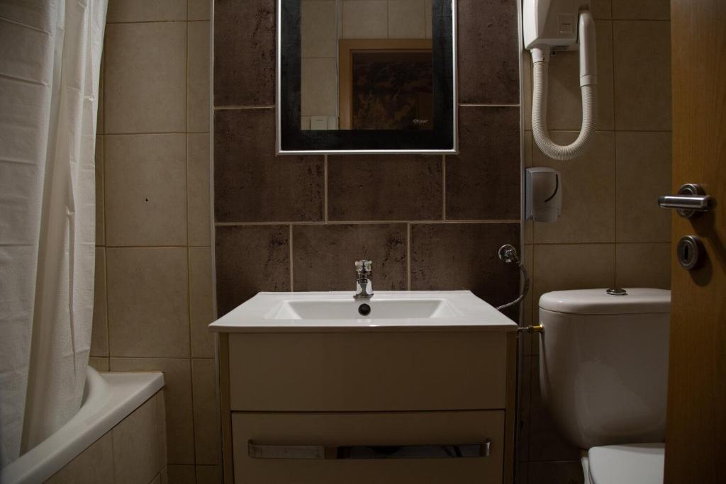 Koupelna v ubytování Hotel Moment