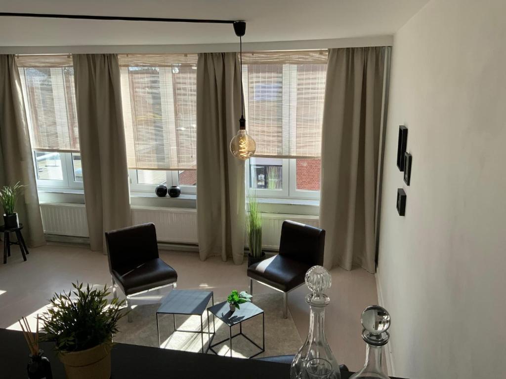 Posezení v ubytování Apartment in Herentals near Tongerlo Abbey