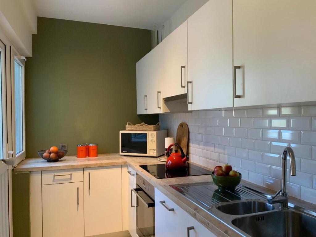 Kuchyň nebo kuchyňský kout v ubytování Apartment in Herentals near Tongerlo Abbey