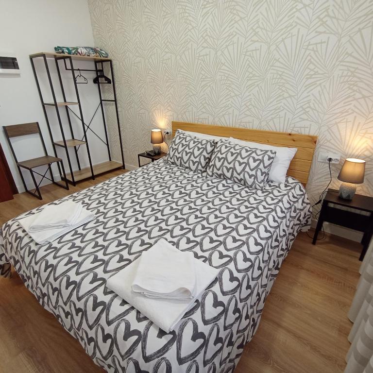 Postel nebo postele na pokoji v ubytování MyWay Albergue de Peregrinos