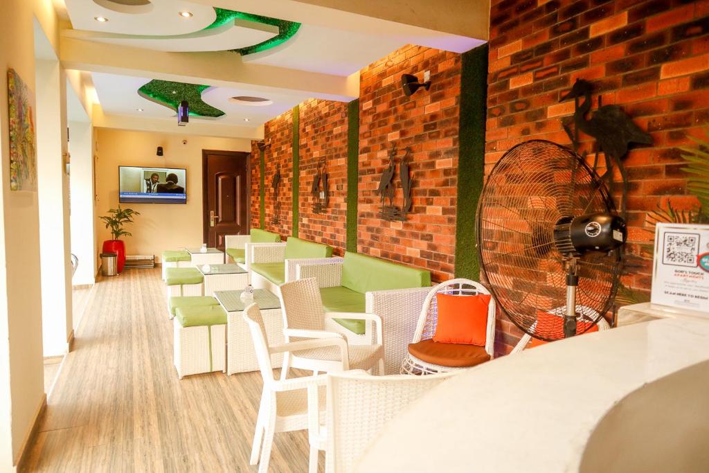 Istumisnurk majutusasutuses God's Touch Apartments Signature