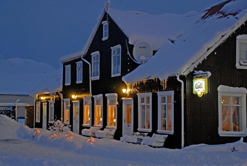 Tærgesen Guesthouse durante el invierno