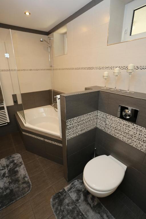 Koupelna v ubytování Apartman Ostrava