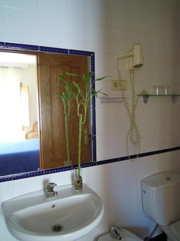 A bathroom at Hostal Moscatel