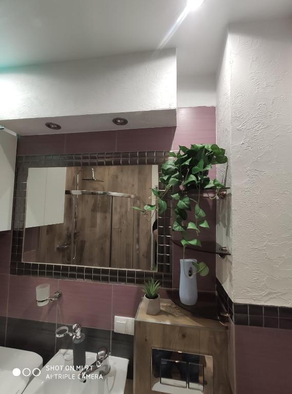 Koupelna v ubytování Apartament Centrum Kościuszko