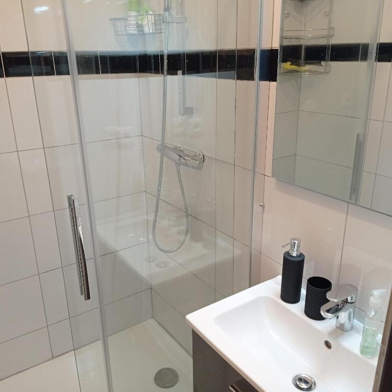 Koupelna v ubytování Horský apartmán Krkonoše