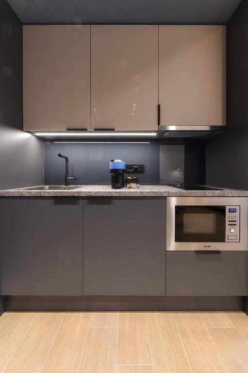 Kuchyň nebo kuchyňský kout v ubytování Zalo Urban Living Spaces