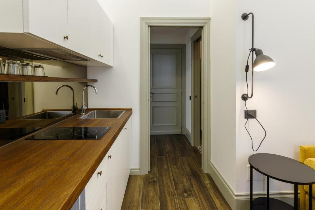 Kuchyň nebo kuchyňský kout v ubytování Palazzo Fontana