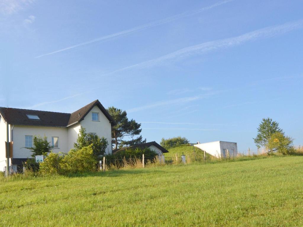 une maison sur une colline avec un champ vert dans l'établissement Amazing Holiday Home in Kerschenbach, à Kerschenbach