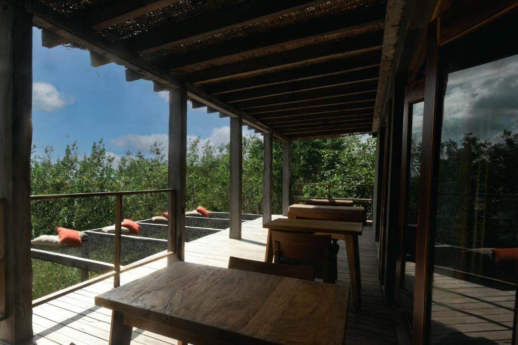 Balkón nebo terasa v ubytování Casa Vive Bacalar