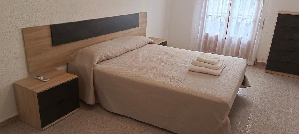 Postel nebo postele na pokoji v ubytování El Hogar de Juan Ramón