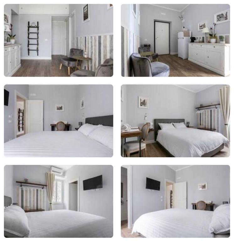 Postel nebo postele na pokoji v ubytování Casaletto's Suites