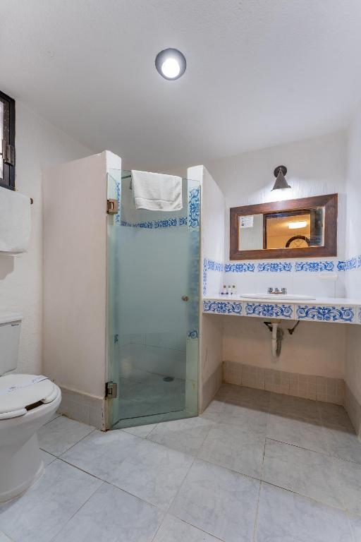 Koupelna v ubytování Hotel Maya Yucatan