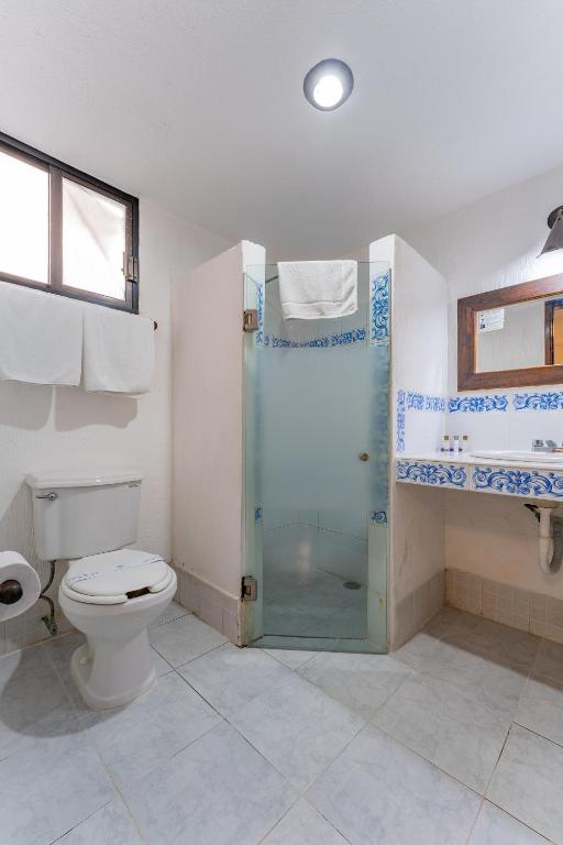 Koupelna v ubytování Hotel Maya Yucatan