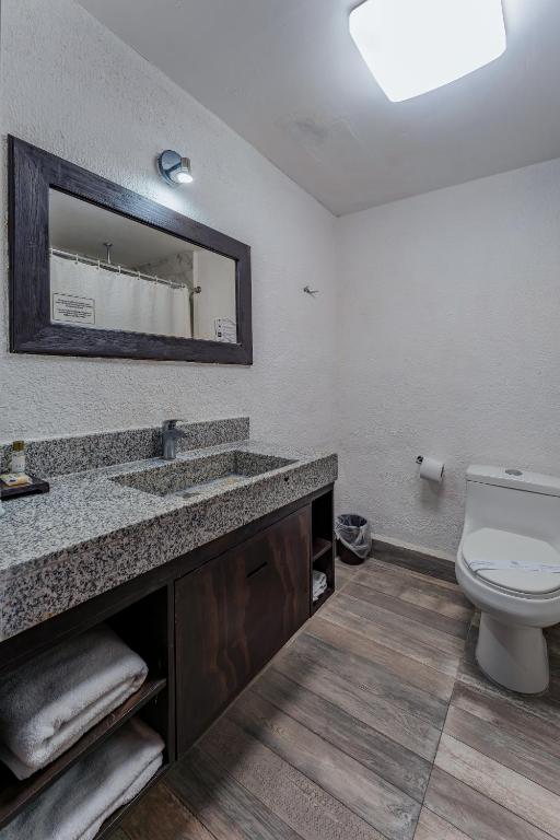 Koupelna v ubytování Hotel Maya Yucatan