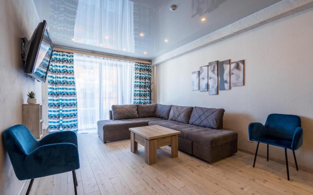 Posezení v ubytování New Gudauri Atrium