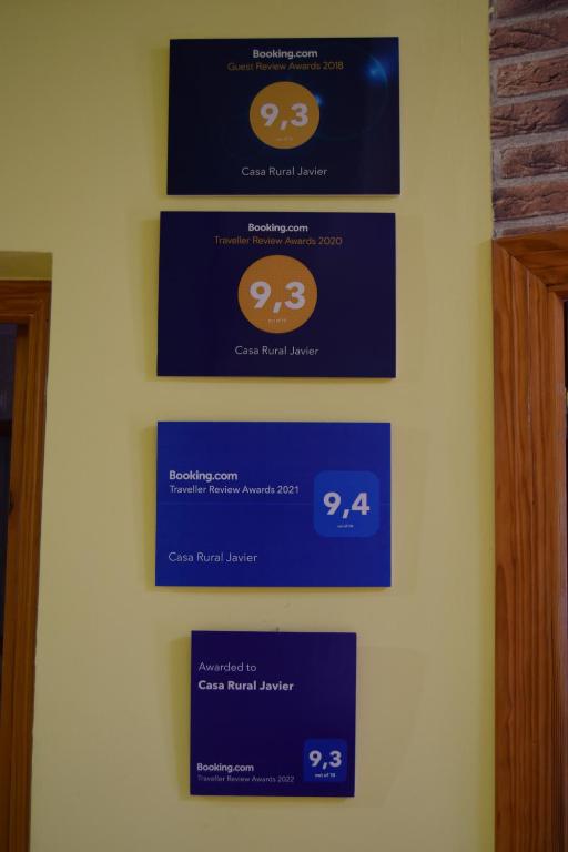 Certifikát, hodnocení, plakát nebo jiný dokument vystavený v ubytování Casa Rural Javier