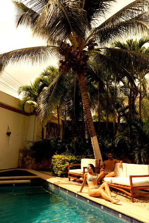 Bazén v ubytování Mezcal Hotel nebo v jeho okolí