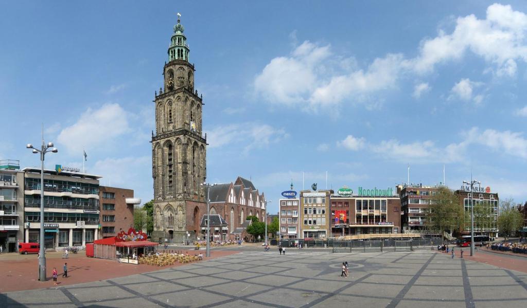 Nespecifikovaný výhled na destinaci Groningen nebo výhled na město při pohledu z hotelu