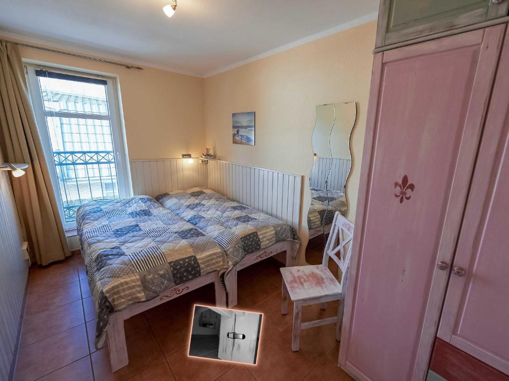 Postel nebo postele na pokoji v ubytování Dünenresidenz Königin Augusta - Apt. 17