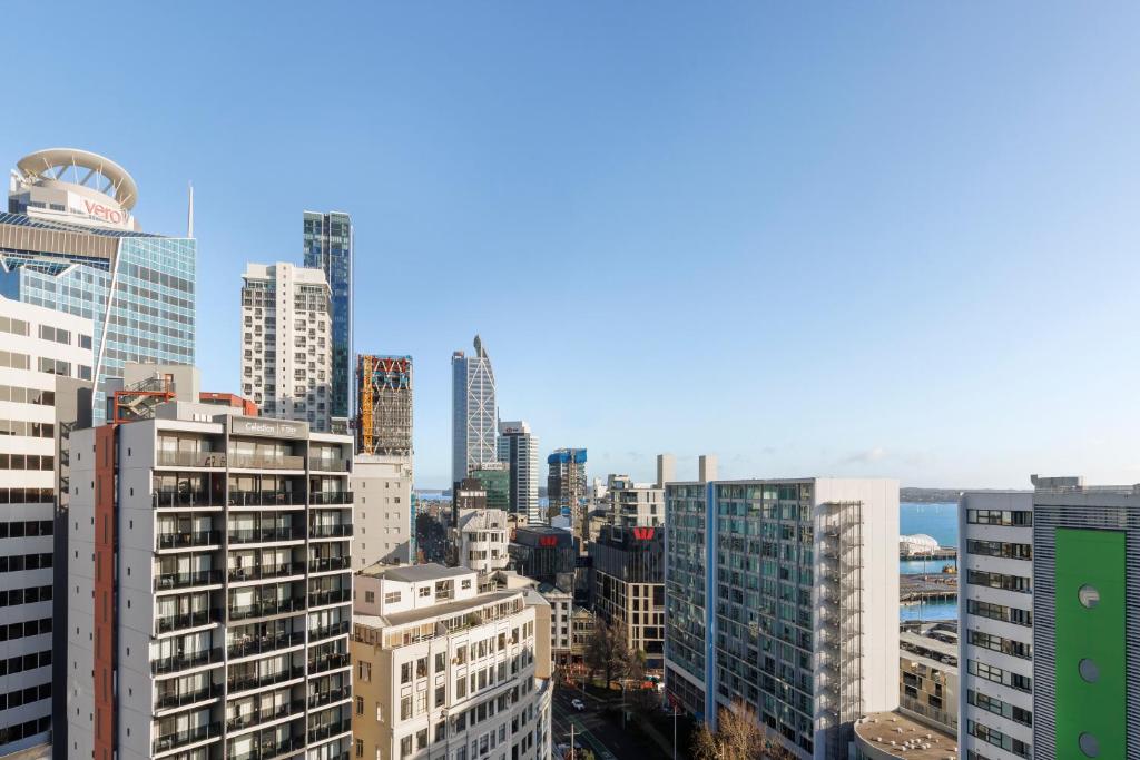 Nespecifikovaný výhled na destinaci Auckland nebo výhled na město při pohledu z hotelu