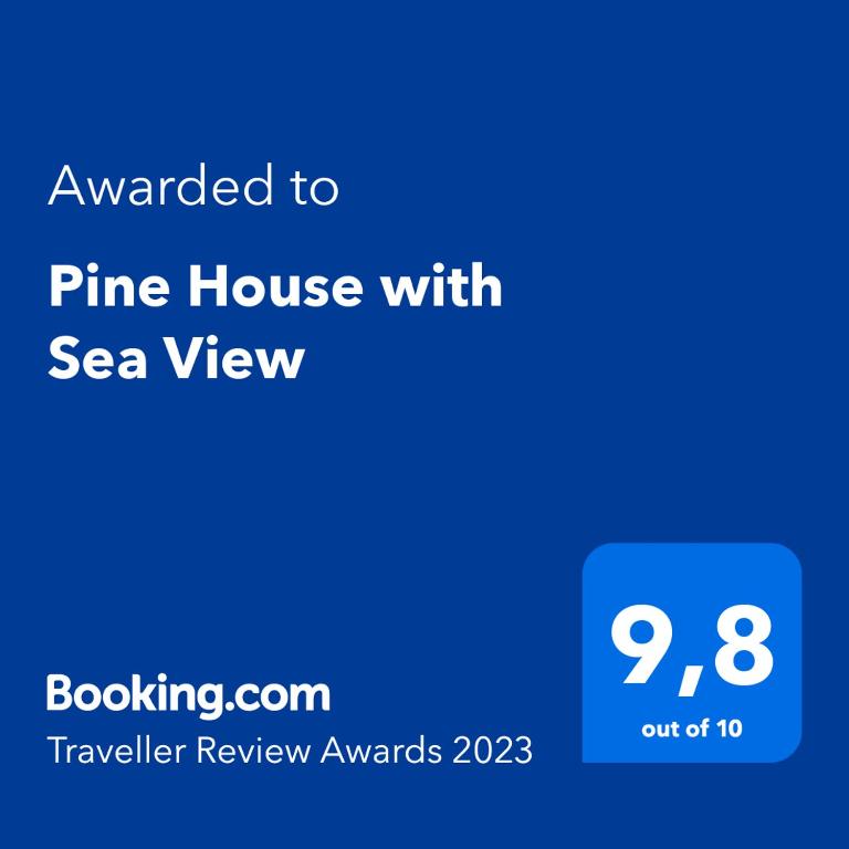 Certifikát, hodnocení, plakát nebo jiný dokument vystavený v ubytování Pine House with Sea View