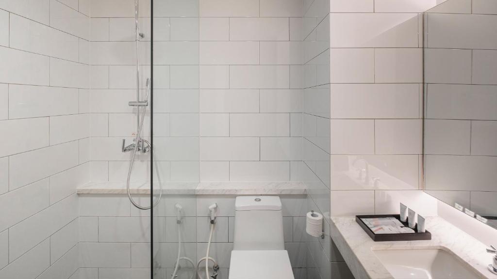 Koupelna v ubytování Veranda Hotel Pakubuwono