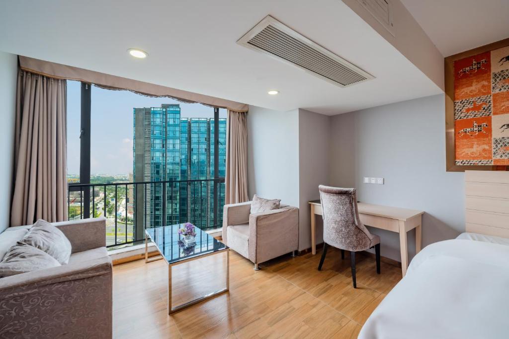 April Fair Duplex Apartment Guagnzhou South Railway Station Min Jie Branch - Apartamento Superior