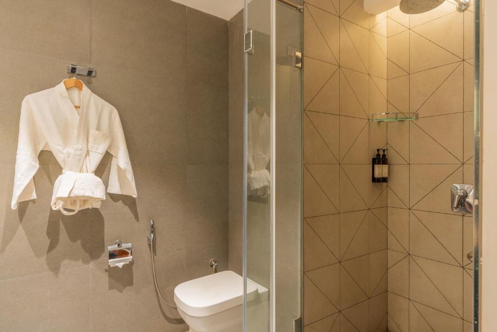 Koupelna v ubytování De Mandarin Hotel Goa