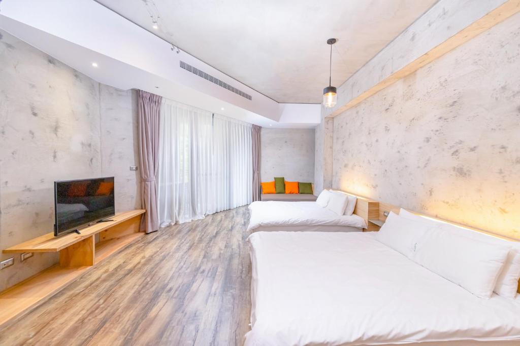 日月潭山慕藝旅 Sun Moon Inn - Room King Con Dos Camas King