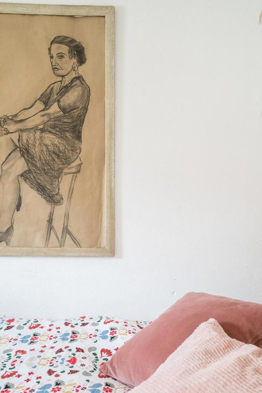 Postel nebo postele na pokoji v ubytování Hiša Borov Gaj