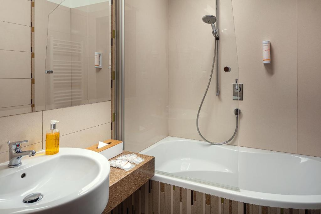 Koupelna v ubytování Spa Hotel Villa Smetana