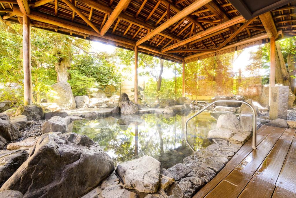 Zahrada ubytování Ooedo Onsen Monogatari Awara