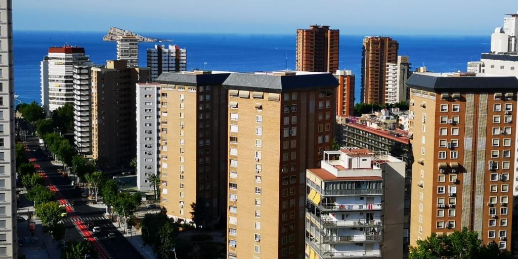 Výhľad na mesto Benidorm alebo výhľad na mesto priamo z apartmánu