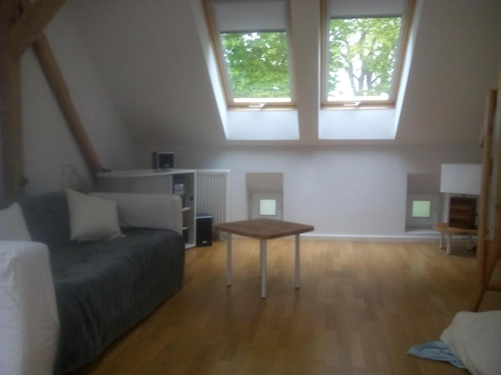 Posezení v ubytování Ferienwohnung am Teupitzsee
