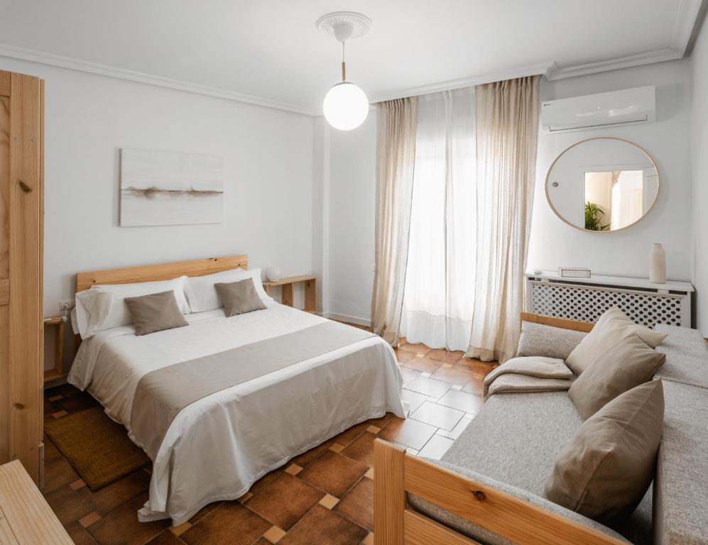 Postel nebo postele na pokoji v ubytování Oteses11