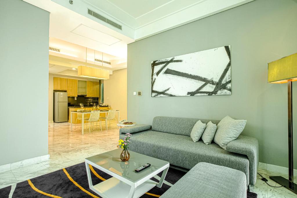 Kuchyň nebo kuchyňský kout v ubytování Fraser Residence Sudirman Jakarta