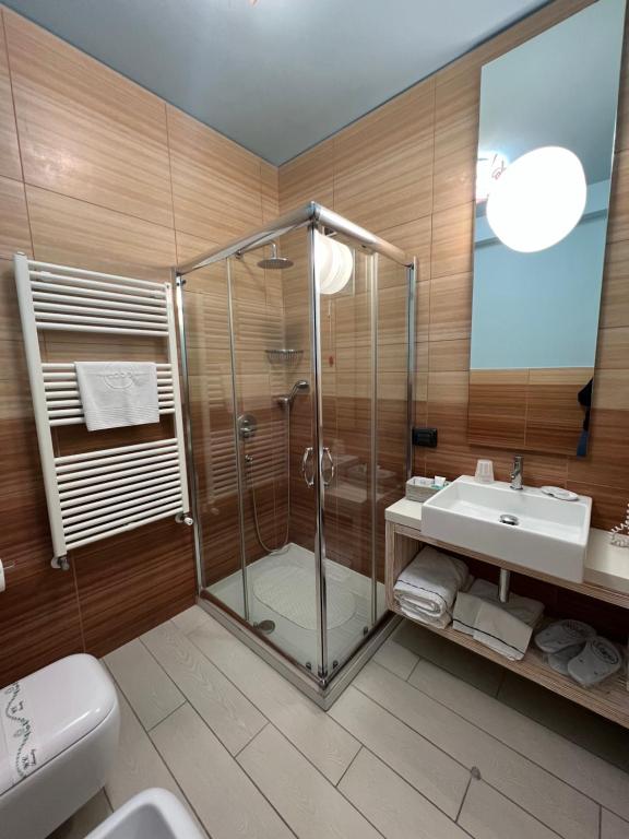 Koupelna v ubytování Tabù Hotel