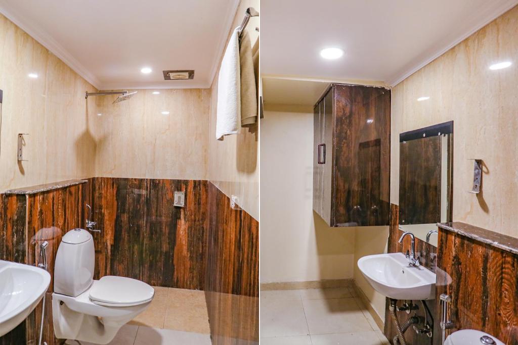 Koupelna v ubytování FabExpress Kapashera Residency Near IGI Airport New Delhi