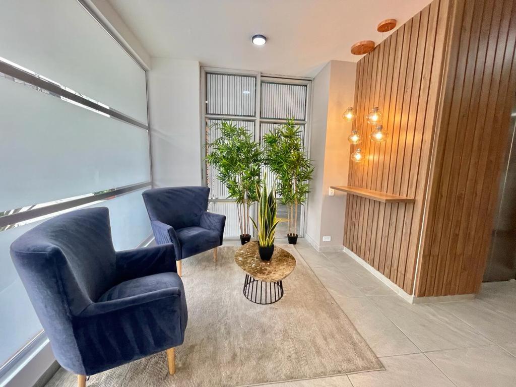 Posezení v ubytování Hemma Bogotá Chapinero Premium Suites Hotel